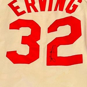 Erving signed jersey for the nets